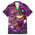 Personalised Mascot Queensland Maroons Rugby Family Matching Mermaid Dress and Hawaiian Shirt Aboriginal Galaxy