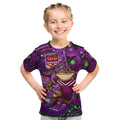 Personalised Mascot Queensland Maroons Rugby Kid T Shirt Aboriginal Galaxy