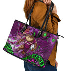 Mascot Queensland Maroons Rugby Leather Tote Bag Aboriginal Galaxy