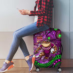 Mascot Queensland Maroons Rugby Luggage Cover Aboriginal Galaxy