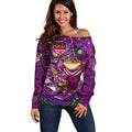 Personalised Mascot Queensland Maroons Rugby Off Shoulder Sweater Aboriginal Galaxy