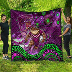 Mascot Queensland Maroons Rugby Quilt Aboriginal Galaxy