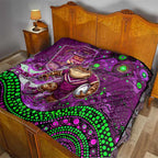 Mascot Queensland Maroons Rugby Quilt Aboriginal Galaxy
