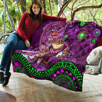 Mascot Queensland Maroons Rugby Quilt Aboriginal Galaxy