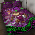 Mascot Queensland Maroons Rugby Quilt Bed Set Aboriginal Galaxy