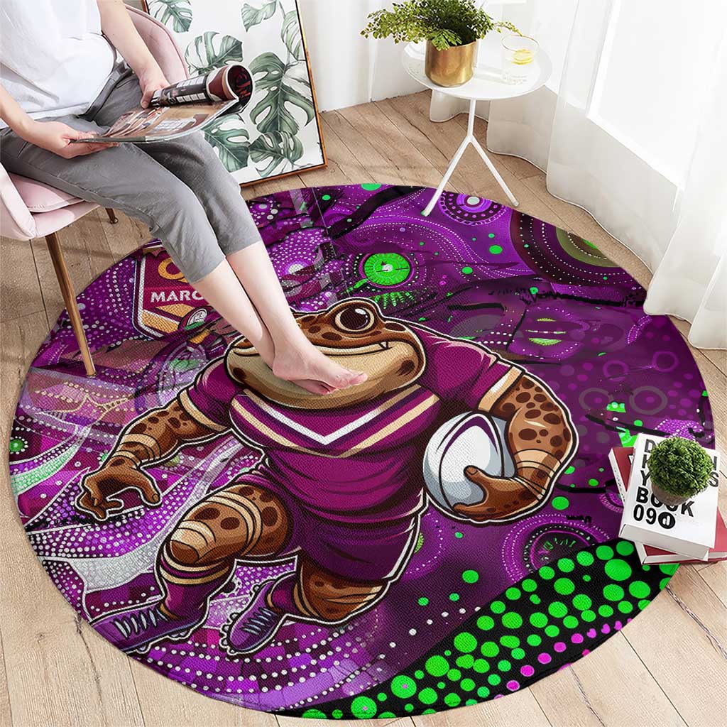 Mascot Queensland Maroons Rugby Round Carpet Aboriginal Galaxy