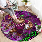 Mascot Queensland Maroons Rugby Round Carpet Aboriginal Galaxy