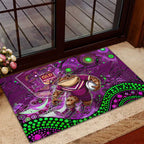 Mascot Queensland Maroons Rugby Rubber Doormat Aboriginal Galaxy