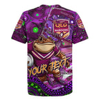 Personalised Mascot Queensland Maroons Rugby Rugby Jersey Aboriginal Galaxy