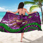 Mascot Queensland Maroons Rugby Sarong Aboriginal Galaxy