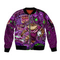Personalised Mascot Queensland Maroons Rugby Sleeve Zip Bomber Jacket Aboriginal Galaxy