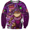 Personalised Mascot Queensland Maroons Rugby Sweatshirt Aboriginal Galaxy
