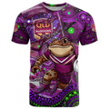 Personalised Mascot Queensland Maroons Rugby T Shirt Aboriginal Galaxy