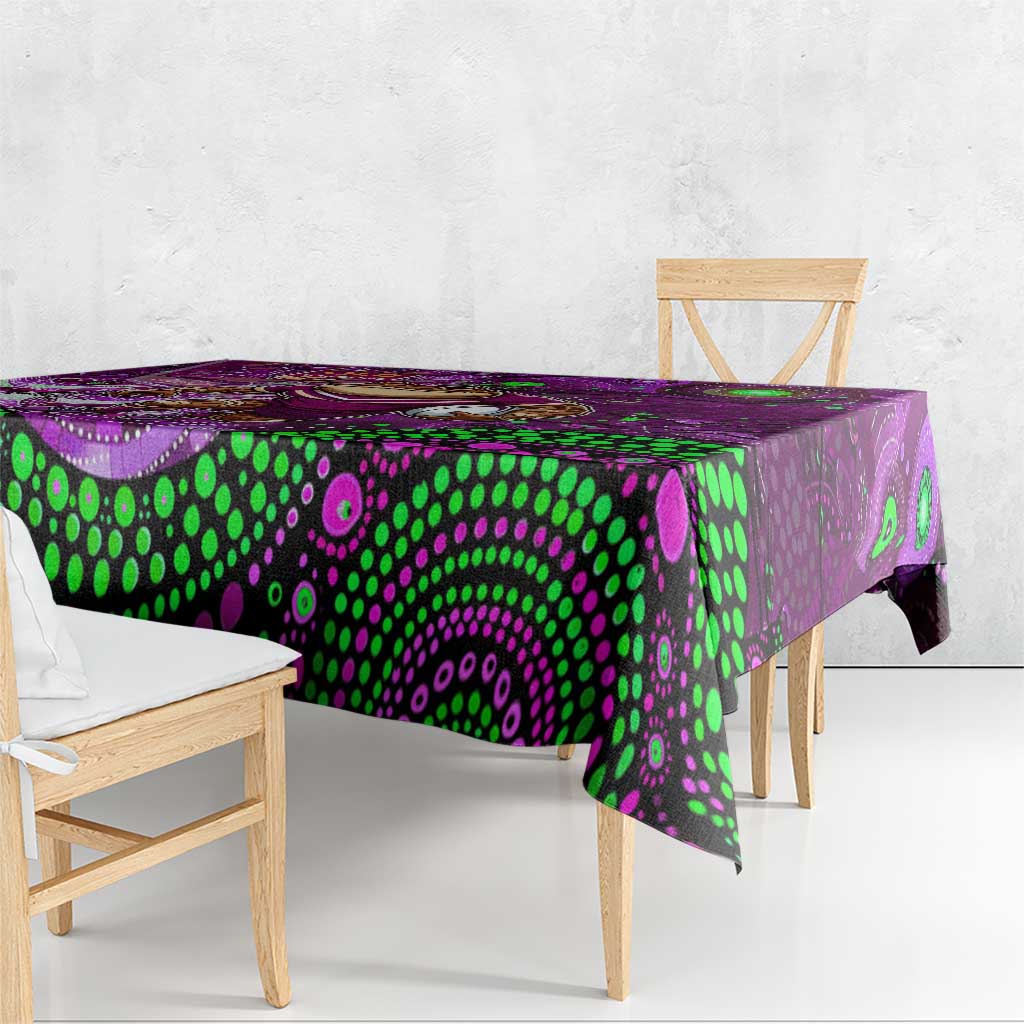 Mascot Queensland Maroons Rugby Tablecloth Aboriginal Galaxy