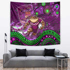 Mascot Queensland Maroons Rugby Tapestry Aboriginal Galaxy