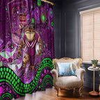 Mascot Queensland Maroons Rugby Window Curtain Aboriginal Galaxy
