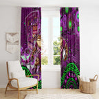 Mascot Queensland Maroons Rugby Window Curtain Aboriginal Galaxy