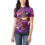 Personalised Mascot Queensland Maroons Rugby Women Polo Shirt Aboriginal Galaxy