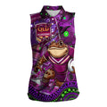 Personalised Mascot Queensland Maroons Rugby Women Sleeveless Polo Shirt Aboriginal Galaxy
