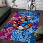 Blues Cockroaches And Maroons Cane Toads Area Rug State of Origin Aboriginal
