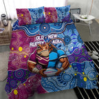 Blues Cockroaches And Maroons Cane Toads Bedding Set State of Origin Aboriginal