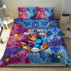 Blues Cockroaches And Maroons Cane Toads Bedding Set State of Origin Aboriginal