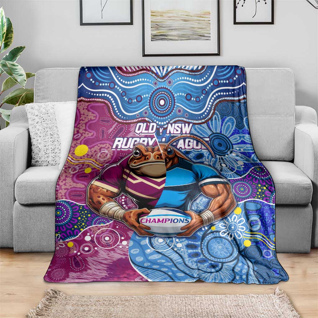 Blues Cockroaches And Maroons Cane Toads Blanket State of Origin Aboriginal