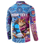 Custom Blues Cockroaches And Maroons Cane Toads Button Sweatshirt State of Origin Aboriginal