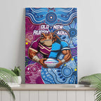 Blues Cockroaches And Maroons Cane Toads Canvas Wall Art State of Origin Aboriginal