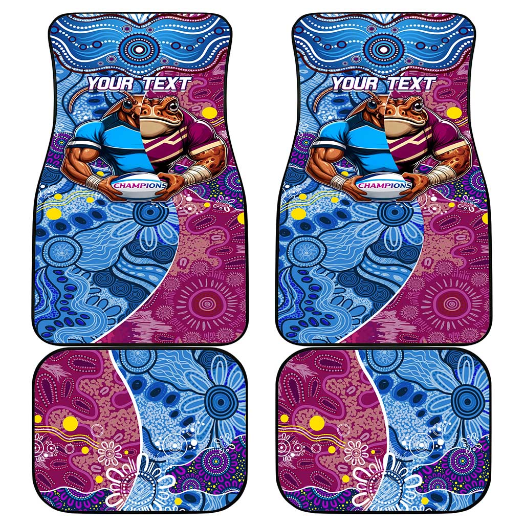 Blues Cockroaches And Maroons Cane Toads Car Mats State of Origin Aboriginal