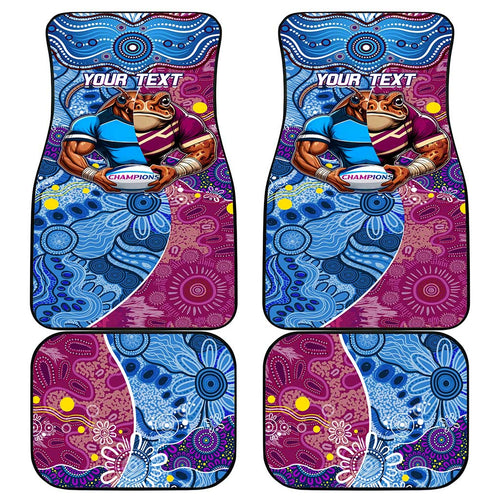 Blues Cockroaches And Maroons Cane Toads Car Mats State of Origin Aboriginal