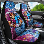 Blues Cockroaches And Maroons Cane Toads Car Seat Cover State of Origin Aboriginal