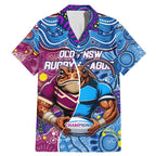Custom Blues Cockroaches And Maroons Cane Toads Family Matching Mermaid Dress and Hawaiian Shirt State of Origin Aboriginal
