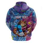 Custom Blues Cockroaches And Maroons Cane Toads Hoodie State of Origin Aboriginal