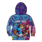 Custom Blues Cockroaches And Maroons Cane Toads Kid Hoodie State of Origin Aboriginal