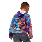 Custom Blues Cockroaches And Maroons Cane Toads Kid Hoodie State of Origin Aboriginal