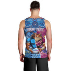 Custom Blues Cockroaches And Maroons Cane Toads Men Tank Top State of Origin Aboriginal