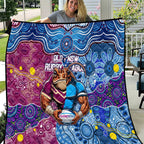 Blues Cockroaches And Maroons Cane Toads Quilt State of Origin Aboriginal