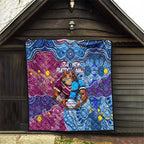 Blues Cockroaches And Maroons Cane Toads Quilt State of Origin Aboriginal