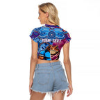 Custom Blues Cockroaches And Maroons Cane Toads Raglan Cropped T Shirt State of Origin Aboriginal