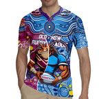 Custom Blues Cockroaches And Maroons Cane Toads Rugby Jersey State of Origin Aboriginal