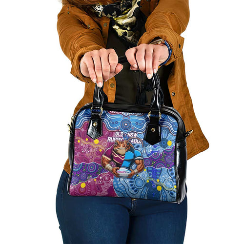 Blues Cockroaches And Maroons Cane Toads Shoulder Handbag State of Origin Aboriginal