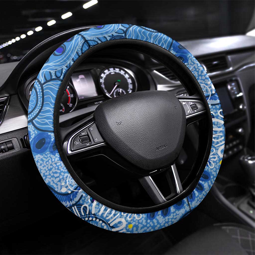 Blues Cockroaches And Maroons Cane Toads Steering Wheel Cover State of Origin Aboriginal