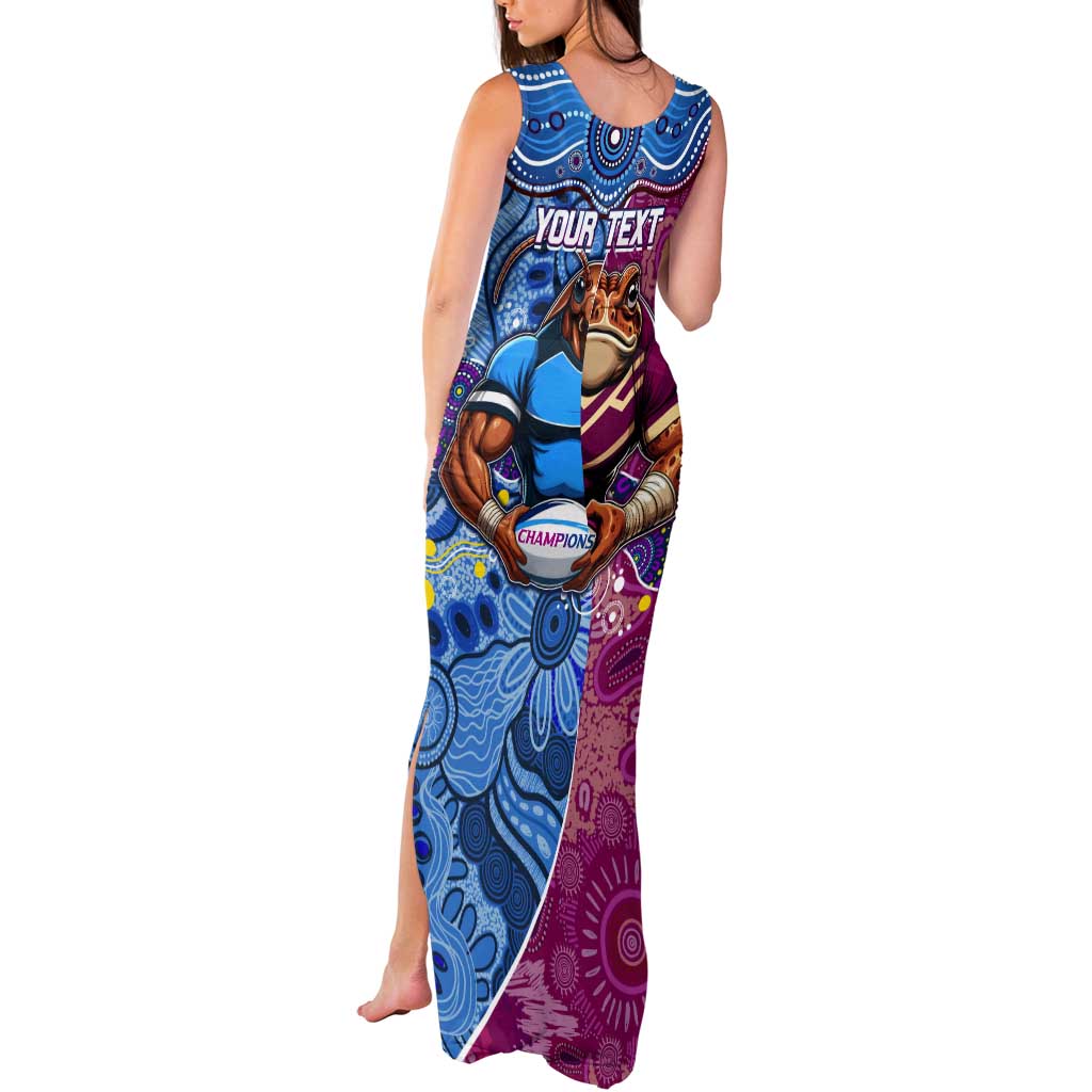 Custom Blues Cockroaches And Maroons Cane Toads Tank Maxi Dress State of Origin Aboriginal