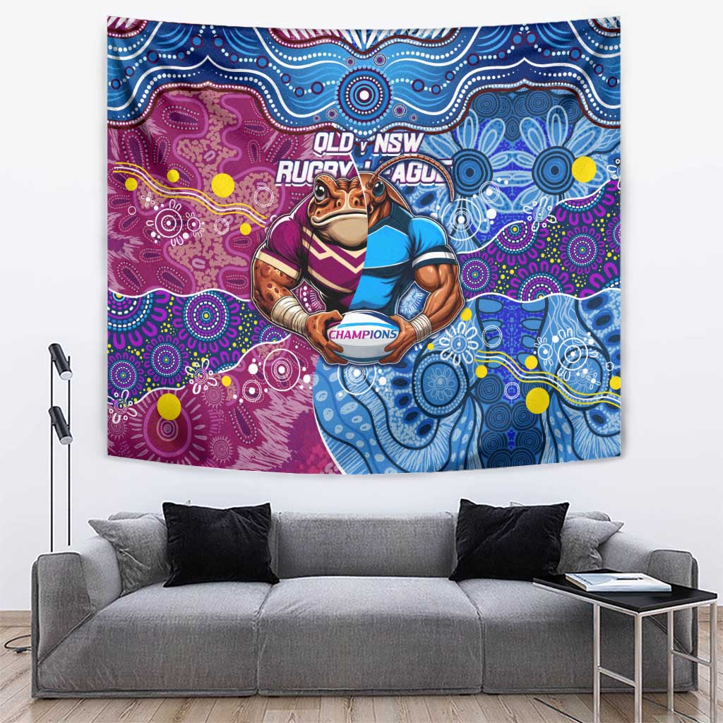 Blues Cockroaches And Maroons Cane Toads Tapestry State of Origin Aboriginal