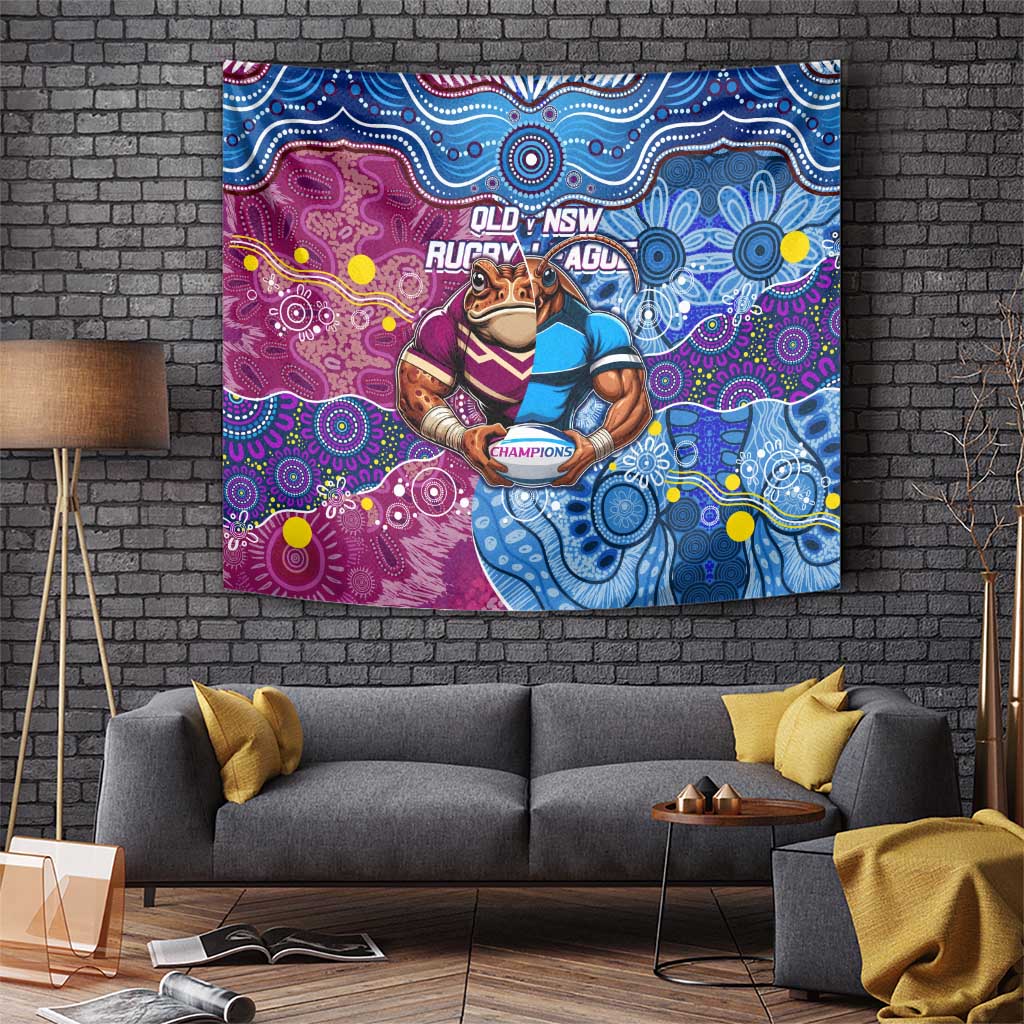 Blues Cockroaches And Maroons Cane Toads Tapestry State of Origin Aboriginal