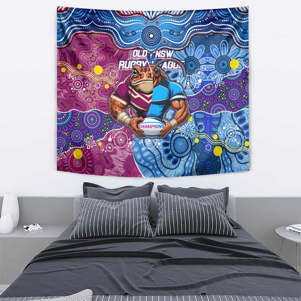 Blues Cockroaches And Maroons Cane Toads Tapestry State of Origin Aboriginal