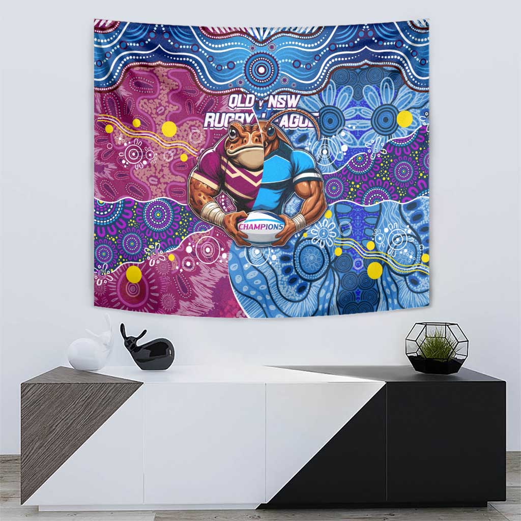 Blues Cockroaches And Maroons Cane Toads Tapestry State of Origin Aboriginal