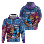 Custom Blues Cockroaches And Maroons Cane Toads Zip Hoodie State of Origin Aboriginal