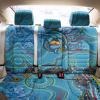 Dolphins Aboriginal Art Map Flag Australia Back Car Seat Cover